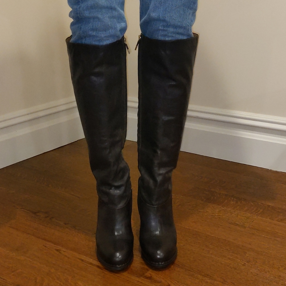 Alberto Fermani Leather Tall Boots